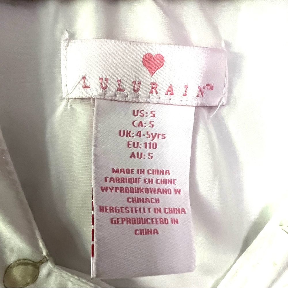LuluRain Bunny Castle Tea Party Fairytale Dress Girls Sz 5 - Picture 7 of 7